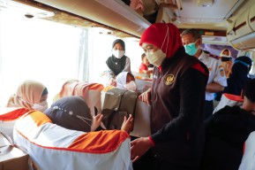 Ratusan Perantauan di Jakarta Ikuti Mudik Gratis Pemprov Jatim