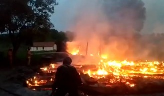 Rumah Dinas Perhutani Bojonegoro Ludes Terbakar