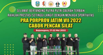 Besok, 600 Atlet Siap Ikuti Pra Por PROV Jatim Cabor Pencak Silat di GOR Bojonegoro