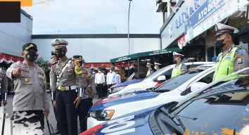 Polres Lamongan Apel Gelar Pasukan Operasi Patuh Semeru 2022, Ini Sasarannya