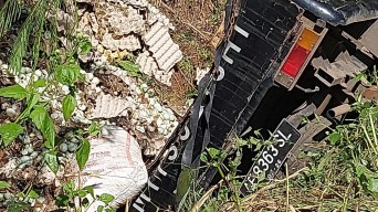 Kecelakaan di Tanjakan Biting Terjadi Lagi, Kini Giliran Pikap Muatan Telur