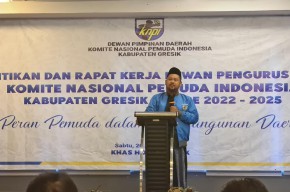 Pengurus KNPI Gresik Dilantik, Bupati Gresik: Pemuda Harus Berperan