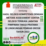 Lolos Asesmen, 14 Peserta Lelang Kepala Dinas di Gresik Segera Paparkan Makalah