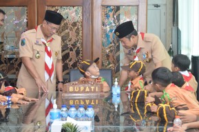 Usai Dilaunching, Anggota Pramuka Pra Siaga Berkesempatan Perankan Figur Bupati Lamongan