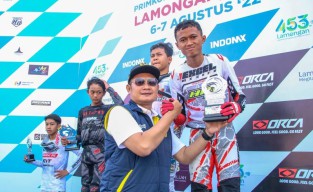 Dua Pembalap Lamongan Naik Podium di Kejurnas Motocross