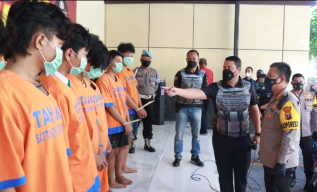 Salah Sasaran Keroyok Anggota Seperguruan Silat, Belasan Remaja Ditangkap