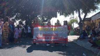 HUT RI ke 77, Pemdes Tawangrejo Kab. Pasuruan Gelar Jalan Sehat