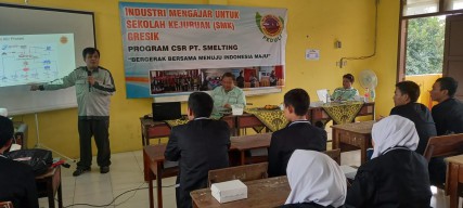 PT Smelting Kembali Gelar Industri Mengajar, Kali Ini di SMKN 1 Sidayu