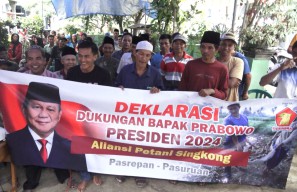 Pilpres 2024, Petani Singkong di Kabupaten Pasuruan Deklarasi Dukung Prabowo