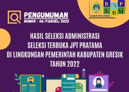 22 Orang Lolos Seleksi Administrasi Calon Kepala Dinas Pemkab Gresik, Siapa Saja?