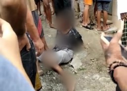 Curi Motor Tukang Bangunan Masjid Desa Drancang, Pria Paruh Baya Nyonyor Dimassa