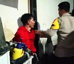 Maling Motor di Sidorukun Gresik Kepergok, Akhirnya Bonyok Dihajar Warga