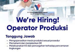 Lowongan Kerja Bagian Produksi di PT Toshin Prima Fine Blanking, Ini Syaratnya