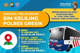 Layanan Sim Keliling di Gresik Minggu Ini, Berikut Jadwal dan Lokasinya