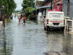 Petambak Terdampak Banjir di Desa Jono Kabupaten Gresik Rugi Miliaran