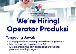 Lowongan Kerja di PT Toshin Prima Fine Blanking Kembali Dibuka, Anak SMK Merapat!!