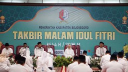Bupati Bojonegoro Dan Forkopimda Gelar Takbir Bersama Di Pendopo