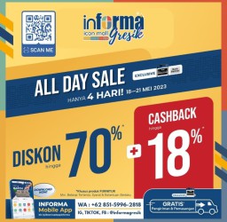 Kesempatan Langka, Ada Diskon di Informa Icon Mall Diskon 70 Persen Plus Cashback 18 Persen
