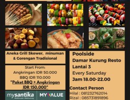 Ada BBQ Outdoor Hotel Santika Tiap Akhir Pekan, Cocok Bersama Keluarga