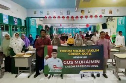Giliran Majelis Taklim di Gresik Deklarasi Dukung Muhaimin Iskandar Nyapres