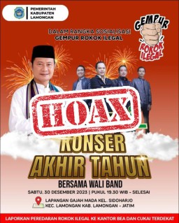 Beredar Poster Konser Wali Band di Lamongan, Diskominfo Pastikan Hoaks