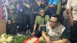 Kunjungi Pasar Menganti Gresik, Muhamin Sampaikan Rencana Desain Pangan Nasional Agar Sembako Tetap Murah