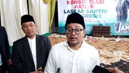 Konsolidasi Akbar Laskar Santri AMIN di Gresik, Gus Salam Ajak Masyarakat Optimis Menangkan Anies dan Muhaimin di Pilpres