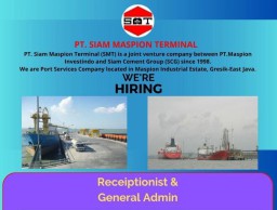 Ada Lowongan General Admin di PT Siam Maspion Terminal Gresik, Minimal Ijazah SMA atau SMK