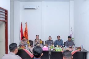 Pastikan Pemilu Aman, Kapolres Lamongan Silaturahmi ke Kantor Bawaslu Lamongan