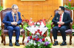 Pj Gubernur Adhy Jajaki Peningkatan Kerjasama Sektor Perdagangan dan Investasi dengan Swiss