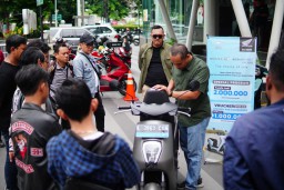 Morning Gathering Komunitas Honda Surabaya, Kenalkan Teknologi Honda EM1 e: