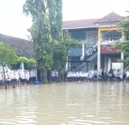 Persawahan hingga Pemukiman di Sejumlah Wilayah di Kabupaten Bojonegoro Terjadi Banjir