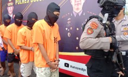 Sembilan Tersangka Kasus Pengeroyokan Pelajar SMA Diringkus Polres Bojonegoro