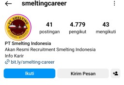 Waspadai Akun Palsu di Instagram Mengatasnamakan @smeltingcareer