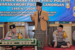 Polres Lamongan Gelar Peringatan Nuzulul Qur'an dan Santunan Anak Yatim Piatu