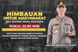 Cegah Tawuran, Kapolres Bojonegoro Himbau Agar Anak Pulang Sebelum 22.00 WIB