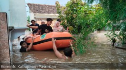 Hujan Tinggi, 5 Wilayah di Kab. Pasuruan Banjir