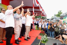 Sebanyak 96 Bus Mudik Bareng Gratis Diberangkatkan, Pj. Gubernur Adhy Harapkan Peningkatan Jumlah Armada Tahun Depan