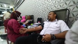 Bantu Ketersediaan Stok, Polres Bojonegoro Gelar Aksi Donor Darah