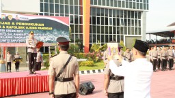 Kapolres Gresik Pimpin Sertijab Kapolsek Gresik Kota dan Kapolsek Ujung Pangkah