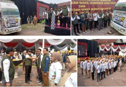 KPU Jatim Gelar Apel Menandai Dimulainya Distribusi Logistik Serentak Pilkada 2024