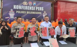 Polres Bojonegoro Amankan Puluhan Penikmat Judi Slot dan Togel