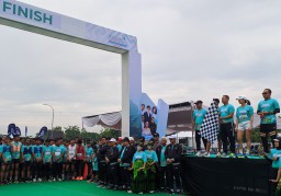 Artis Ibu Kota, Gisella Anastasia Ramaikan Thengul Run di Bojonegoro