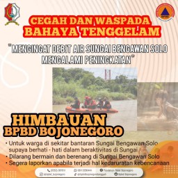 Waduh! Air Bengawan Solo Naik, BPBD Bojonegoro Minta Warga Waspada
