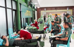 HUT ke-79 Persit Kartika Chandra Kirana, Kodim Bojonegoro Adakan Donor Darah