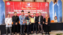 KPU Gresik Tetapkan Yani-Alif Sebagai Paslon Terpilih dalam Pilkada 2024