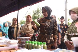 Tinjau Produk UMKM di Taman, Wabup Sidoarjo Dorong UMKM Naik Kelas