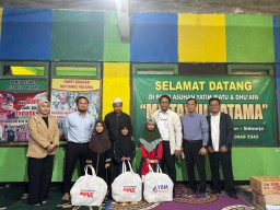 BRI Kanca Krian Salurkan Bantuan Paket Ramadan kepada Panti Asuhan Yatim Piatu dan Duafa Mifta Yatama