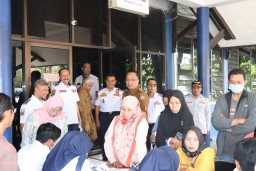 Sambangi Kantor Dishub Wabup Alif Apresiasi Kegiatan Mudik Gratis