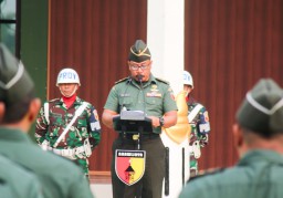 Kodim 0813 Bojonegoro Gelar Upacara Bendera Tujuh Belasan April 2025